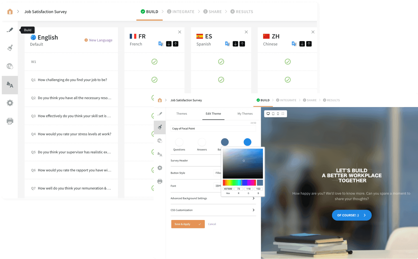 The intuitively obvious interface makes everything live, with no technical knowledge, & minimal time.